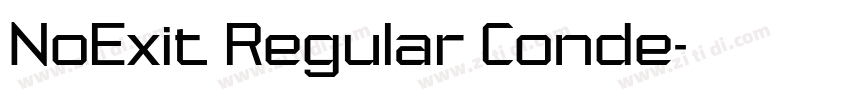 NoExit Regular Conde字体转换